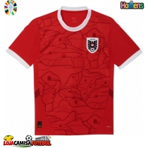 Camisa de Futebol Áustria Equipamento Principal Europeu 2024 Manga Curta